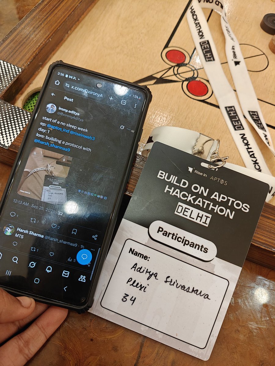 AmanDevelops's tweet photo. @0xironyAditya @aptos_ind @riseinweb3 @harsh_sharmaa9 Now I have it😸

Let's meet at carrom pool https://t.co/CwuK3hBpAV