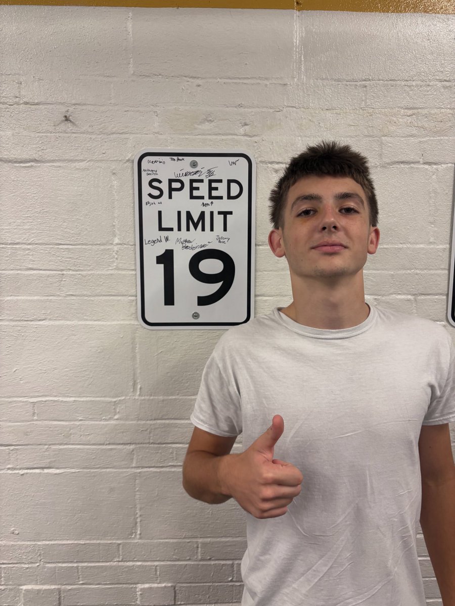 Congrats <a href="/mbrodzinski13/">Matthew Brodzinski</a> on the new milestone this week ⚡️⚡️

6 PRs as a team Monday. Getting faster as the season goes on 🚀 <a href="/SLS_Football/">Rebel Football</a> <a href="/CoachStorino/">Coach Tim Storino</a>