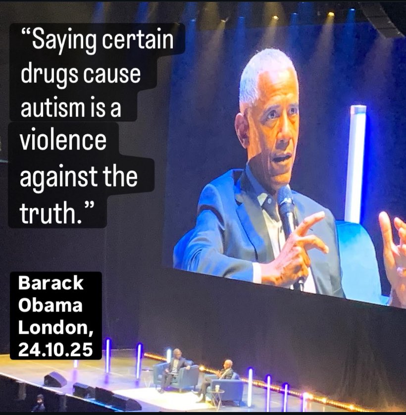 Barack Obama tonight in London. 💜 #Tynelol #autism #Neurodiversity