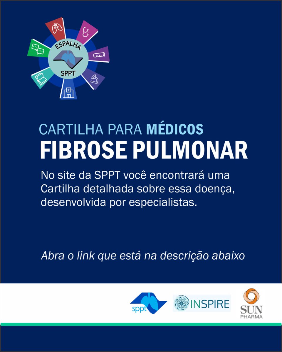 spptpneumo's tweet photo. Conhecimento é saúde! 

Agora você pode acessar cartilhas exclusivas sobre FibrosePulmonar, feitas para médicos e pacientes. 

Conteúdo atualizado, confiável e prático. Acesse pelo link: https://t.co/cYERKxwxx4

#sppt #cartilhassppt #fibrosepulmonar https://t.co/2Mo9Wg5ovg