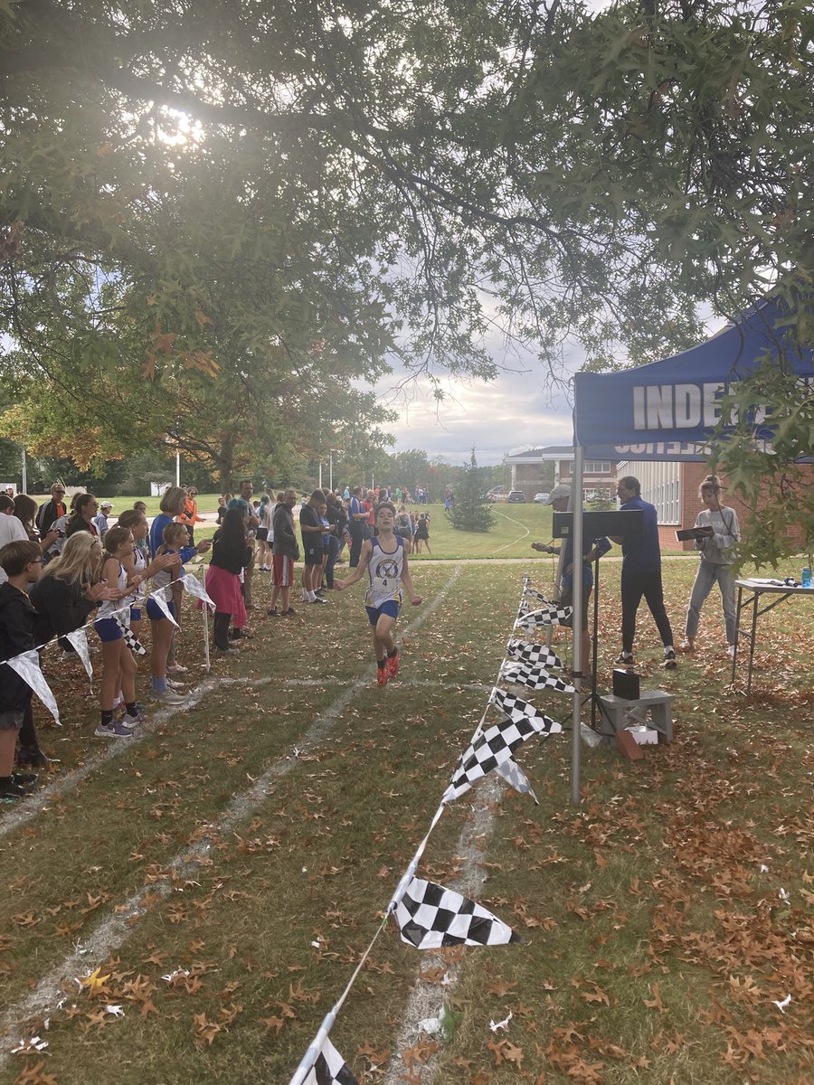 IndyBlueDevils's tweet image. Strong performance by Independence Middle School at our MS XC meet led by Jayden Musni!