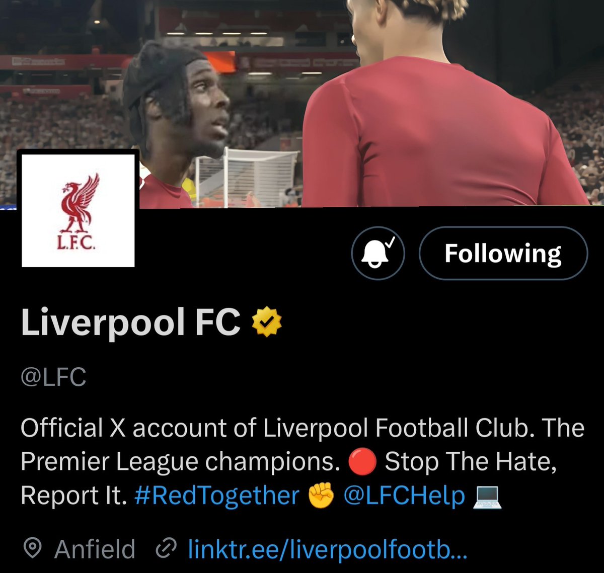 Anfield Centel tweet media