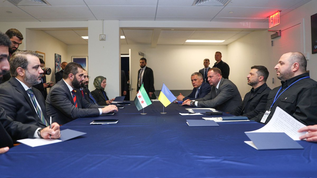 Russian nightmare coming to fruition.

Billions of dollars wasted trying to militarily crush both, only for al-Sharaa and Zelensky to meet and have a laugh about it in New York.