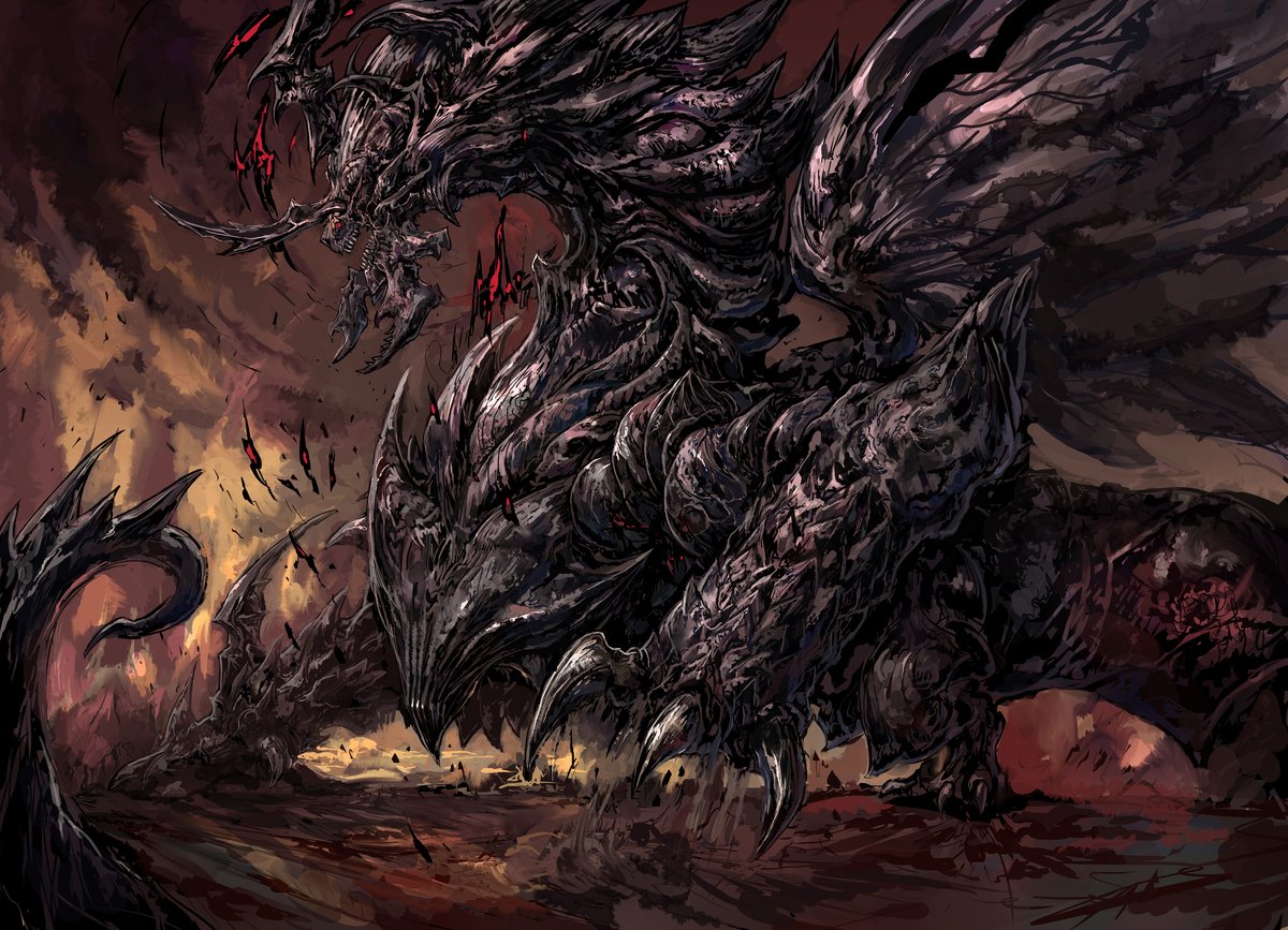 Recent commission. A weird type of dragon.