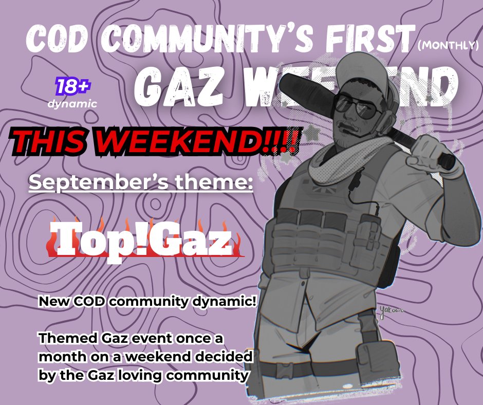 TOP GAZ WEEKEND IS THIS !!!! WEEKEND!!! 

THAT IS RIGHT!!!! THIS WEEKEND!!!

STARTING FRIDAY 26th !!!! 

ARE U READY TO SEE GAZ on TOPPP OF THE WORLD??? fdffdsffss 

#codmw2 #CODMW3 #codgaz #gaz #slay
