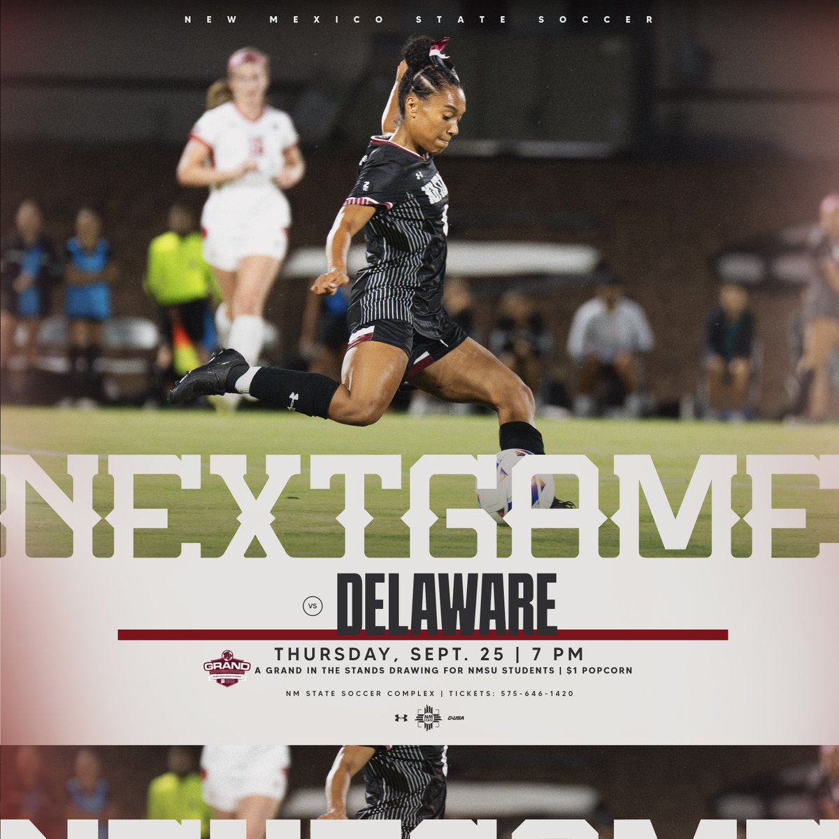 Aggies and Blue Hens clash at the NM State Soccer Athletic Complex💥

#AggieUp