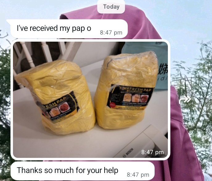 QUBRAH11's tweet image. 10 liters of fresh #PAP were shipped to the UK 🇬🇧 yesterday...
Just got a message, my client has already received it😳
He entered kitchen and boom  PAP is ready, so fast 😅 
So glad he’s loving it❤️

I truly appreciate your patronage, sir. May God bless you abundantly 🙏
