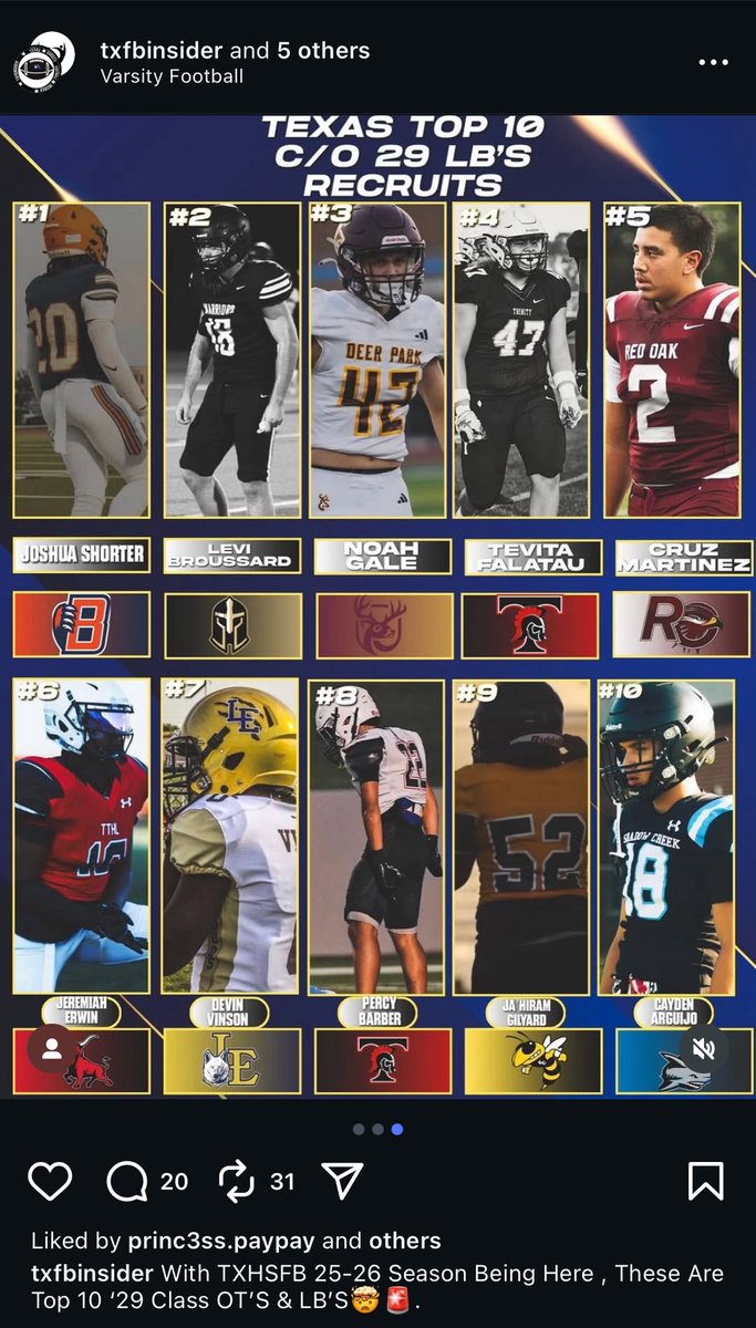 New ranking list dropped! Blessed for the recognition!
<a href="/JHSWarriors_FB/">Katy Jordan Football</a> 
<a href="/Coach_Sell_TX/">Coach Sell</a> 
<a href="/pushthepocket/">Tracy Robertson</a>