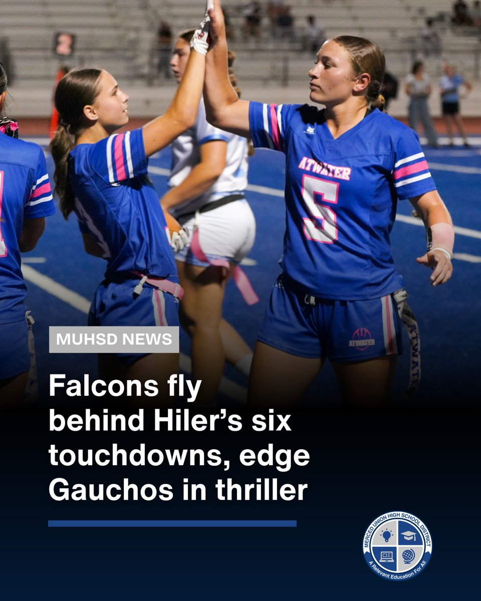 Atwater wins CCC showdown against El Capitan with another monster game against Merced up next.

Read More: muhsd.org/244897_2?artic…

#AHS #Atwater #CentralValleyCa #FlagFootball #ECHS #WeAreAtwater