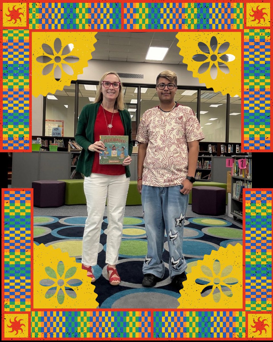 HicksLibrary's tweet image. It’s flag colors / team shirt day! Can you tell what country we are representing? #HispanicHeritageMonth @HicksTigers @Alief_Libraries