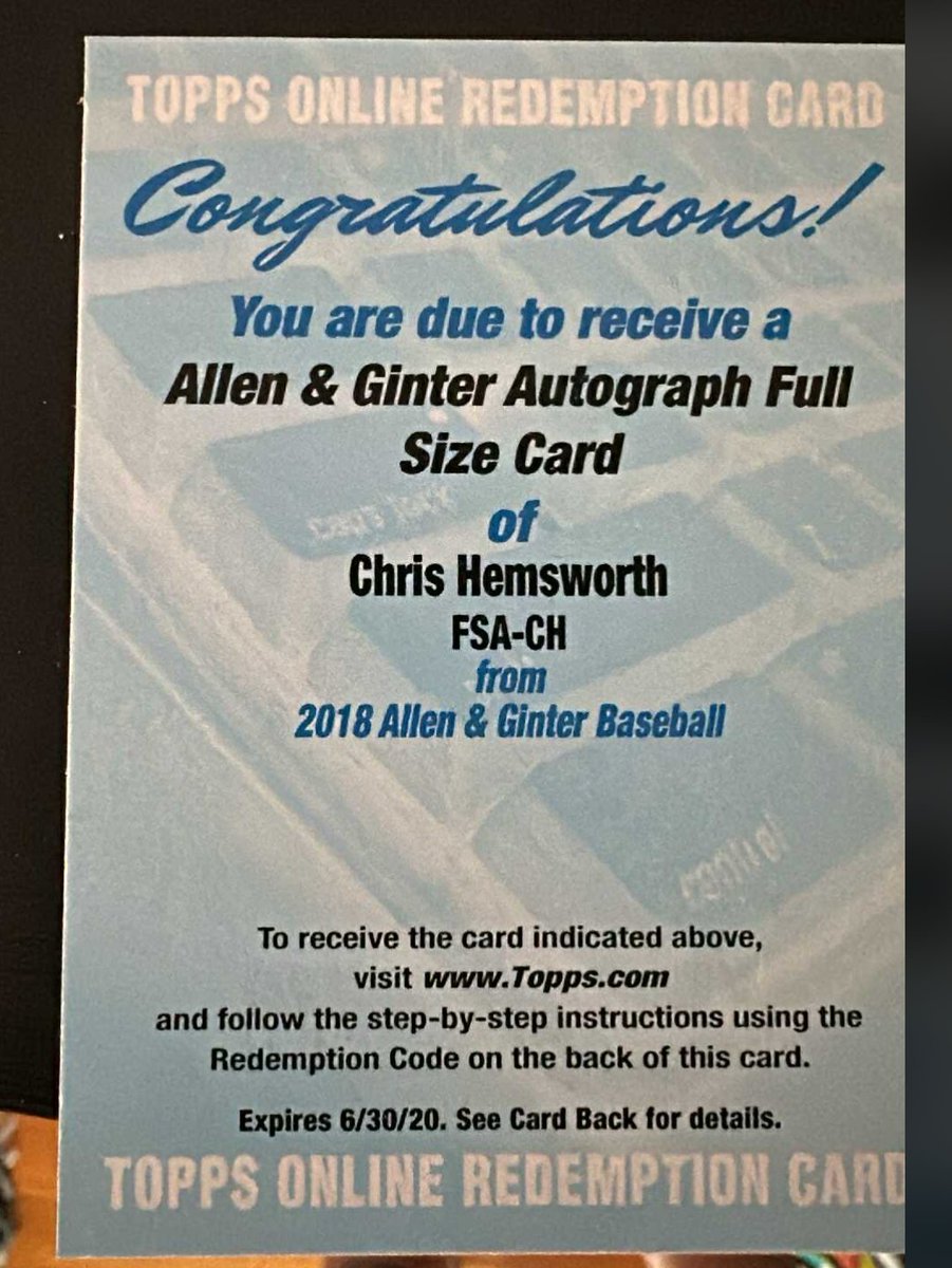 GriFdotpy's tweet image. @Topps, am I out of luck here? Just pulled this.

@CardPurchaser