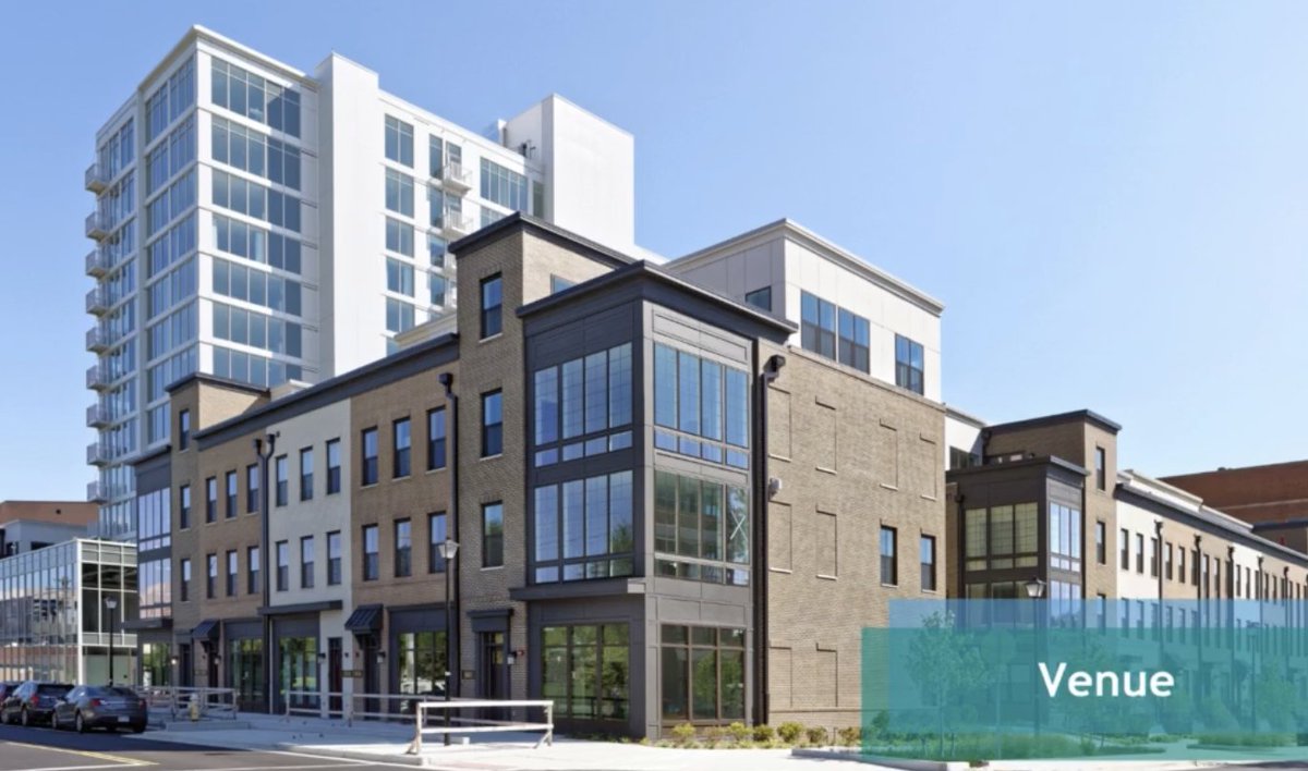 Lessarddesign's tweet image. Check out the transformation of the former Crowne Plaza Hotel into Venue, a 13-story luxury condo tower with 41 adjacent townhomes in Alexandria, Virginia. Our work with @gpimetrodc @gpi1966 included design for significant renovations to the existing structure.