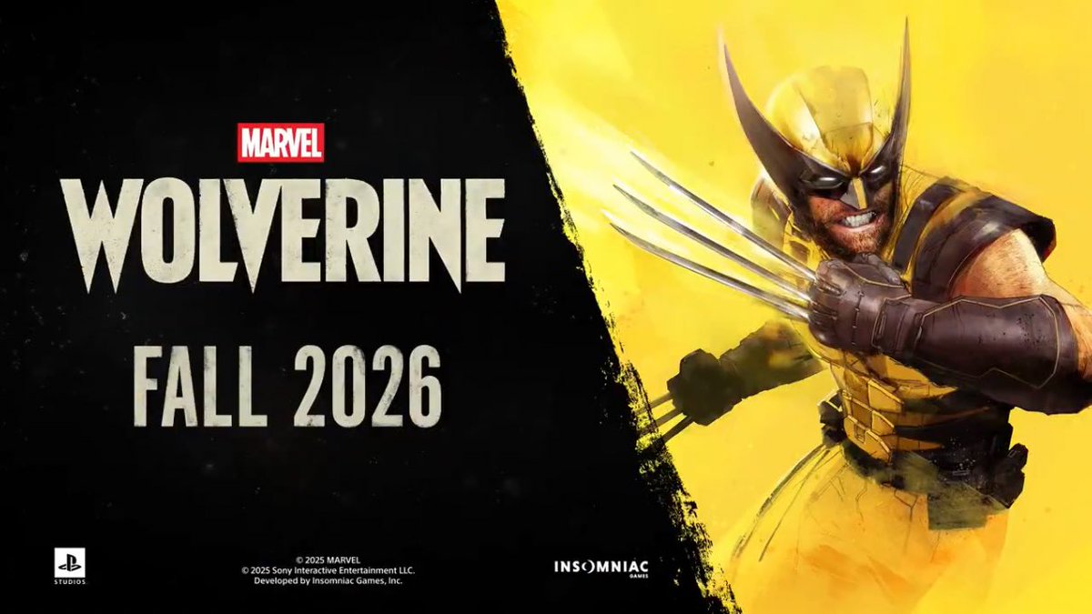 QuidVacuo's tweet photo. ¡'MARVEL'S WOLVERINE' llegará en Otoño de 2026! https://t.co/cL4w5TKLcH