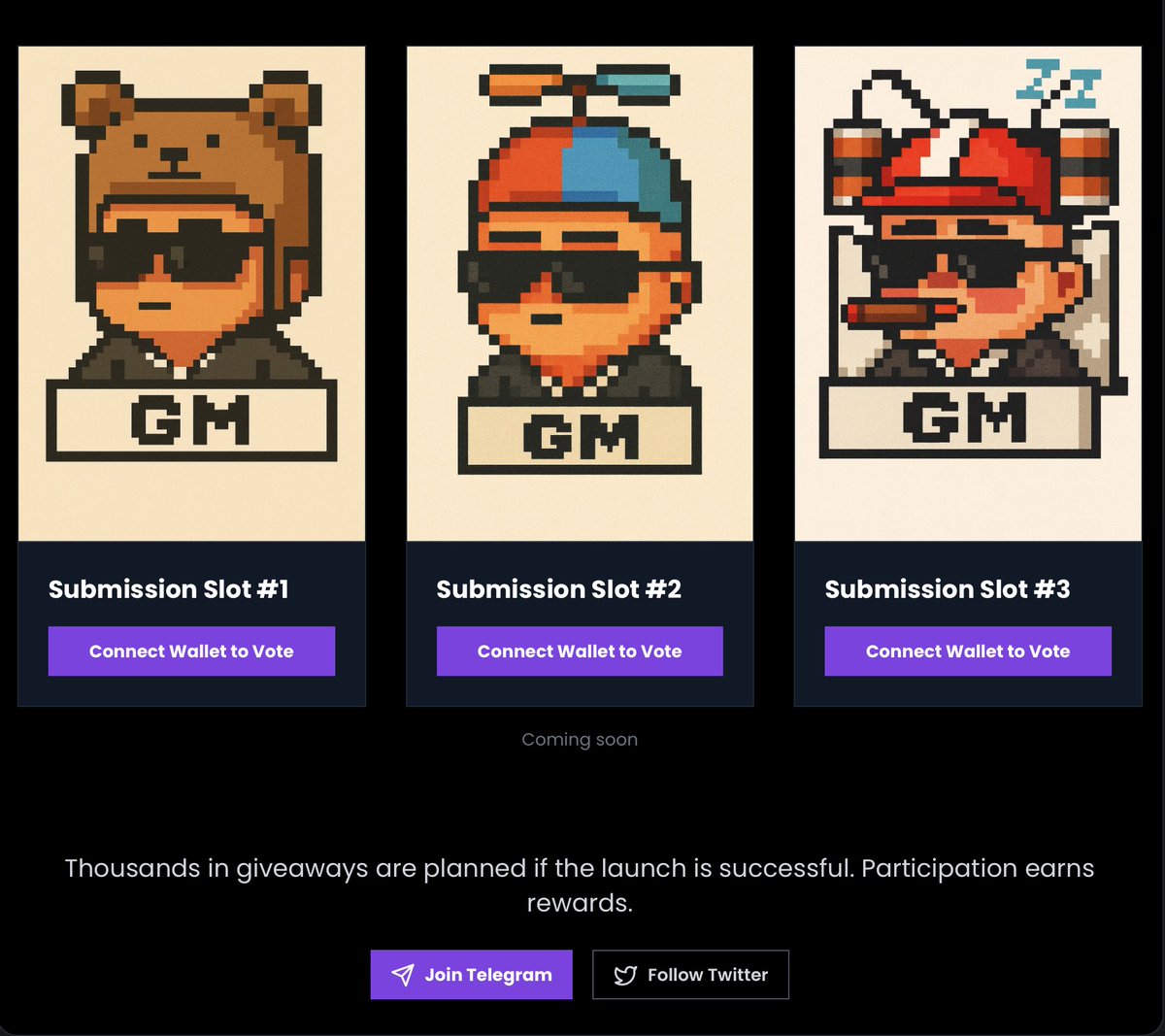 We’re building something different at $NORUGGIES.

Each week the community will compete in a new contest — NFT art, animations, memes, clothing designs etc. Any contest we can create to show off the talents of our community and stabilize our token will be our #1 Priority. 

We