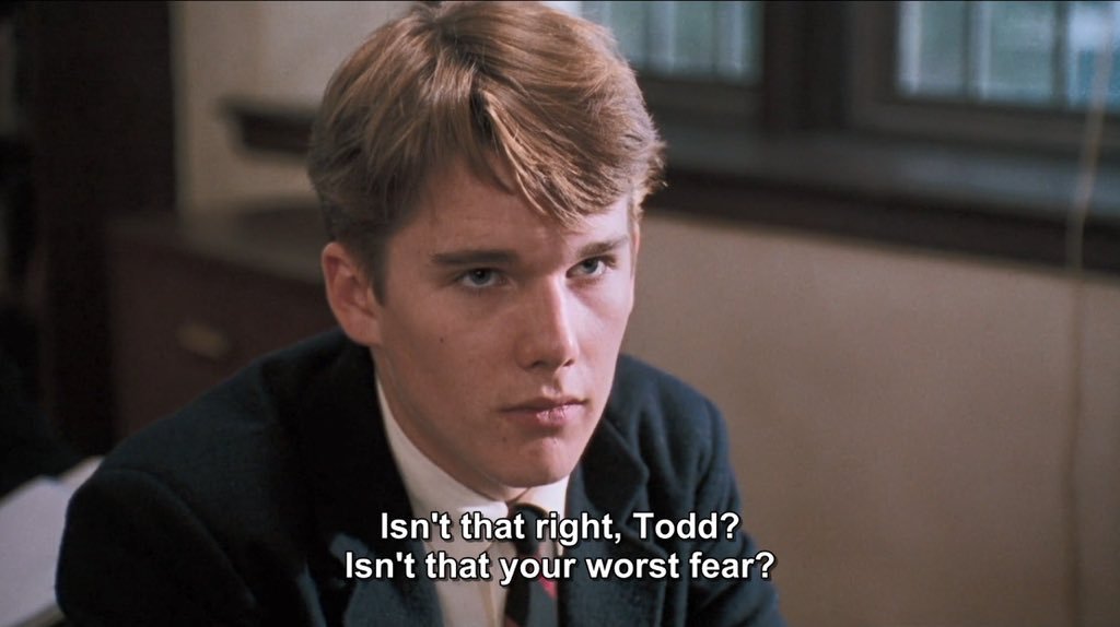 TheCinesthetic's tweet image. Dead Poets Society (1989) dir. Peter Weir