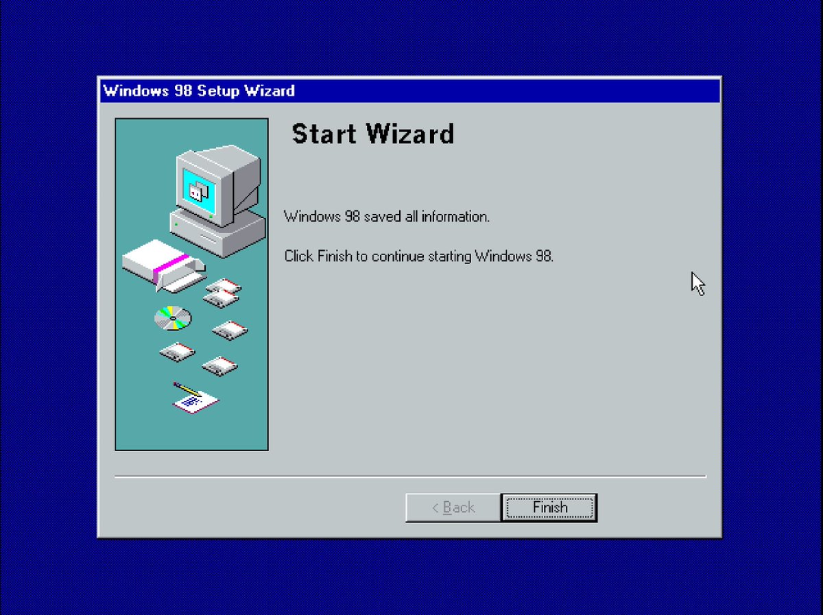 RetroTechDreams's tweet image. Setting up Windows 98