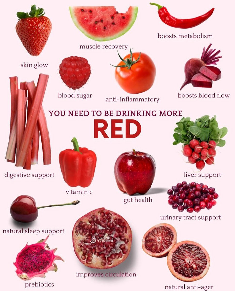 HEALTH__LIVING's tweet image. You Need To Eat More Red🍓🍉