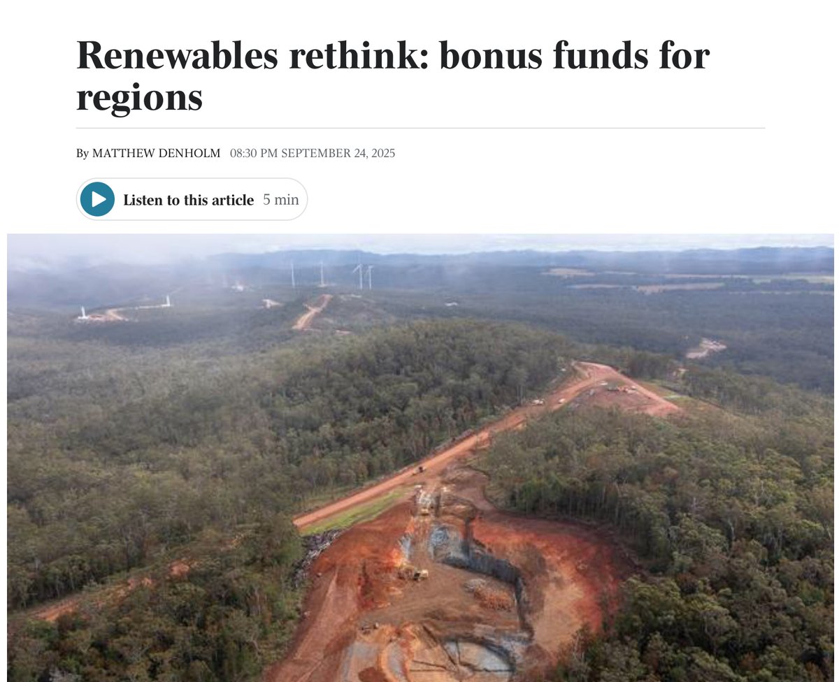 Renewables rethink: bonus funds for regions theaustralian.com.au/nation/renewab… #renewables #regionalAustralia #auspol
