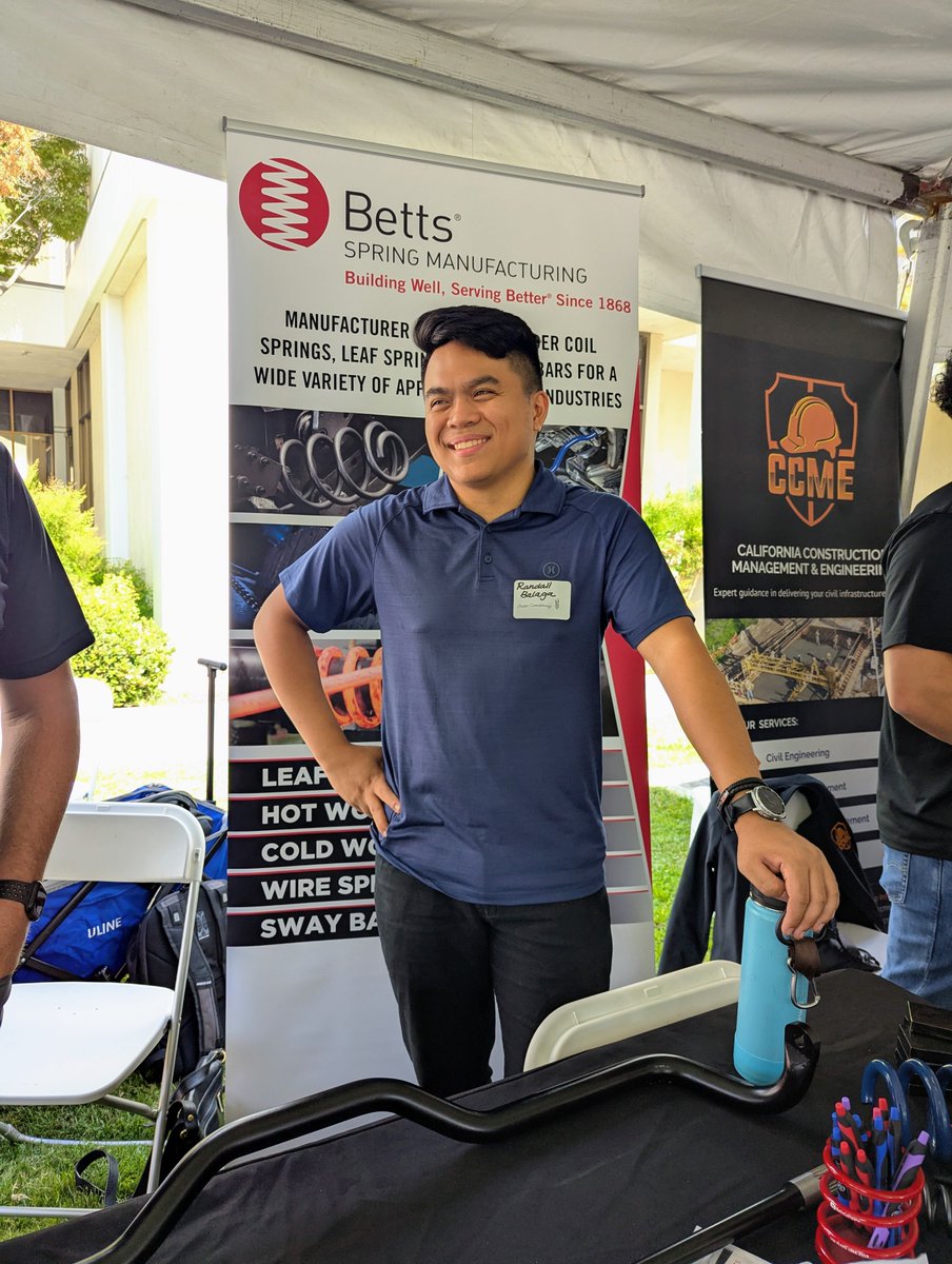 CSUF’s Lyles College of Engineering held its annual Welcome Back BBQ &amp; Industry Expo today.  Students were able to connect with reps from Betts Company and explore what a career in manufacturing can offer.   

#jobfair #careerfair #manufacturingcareers #manufacturingjobs