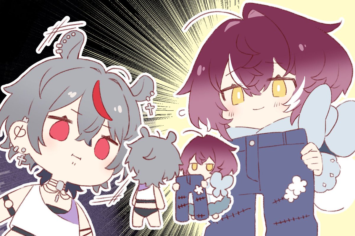 【お仕事報告】夢咲ひぽぽさんの新衣装仕立てさせていただきました！！スライディングしすぎコメント面白すぎたので責任もって修繕しました。次は腹巻作ろうね👩