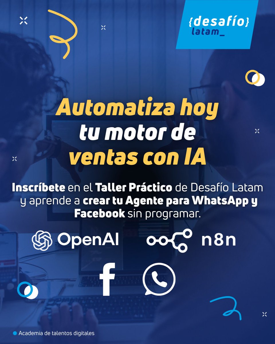 No dejes que tus clientes se enfríen.

Fechas: 𝟰 𝘆 𝟭𝟭 𝗱𝗲 𝗼𝗰𝘁𝘂𝗯𝗿𝗲
𝗠𝗼𝗱𝗮𝗹𝗶𝗱𝗮𝗱 𝗼𝗻𝗹𝗶𝗻𝗲, 𝗰𝗼𝗻 𝗱𝗲𝗺𝗼𝘀𝘁𝗿𝗮𝗰𝗶𝗼𝗻𝗲𝘀 𝗲𝗻 𝘃𝗶𝘃𝗼
Con Zurisadai Velazquez Manzanero, IA engineer &amp; MLops

𝗜𝗻𝘀𝗰𝗿í𝗯𝗲𝘁𝗲 : hubs.ly/Q03KW97V0