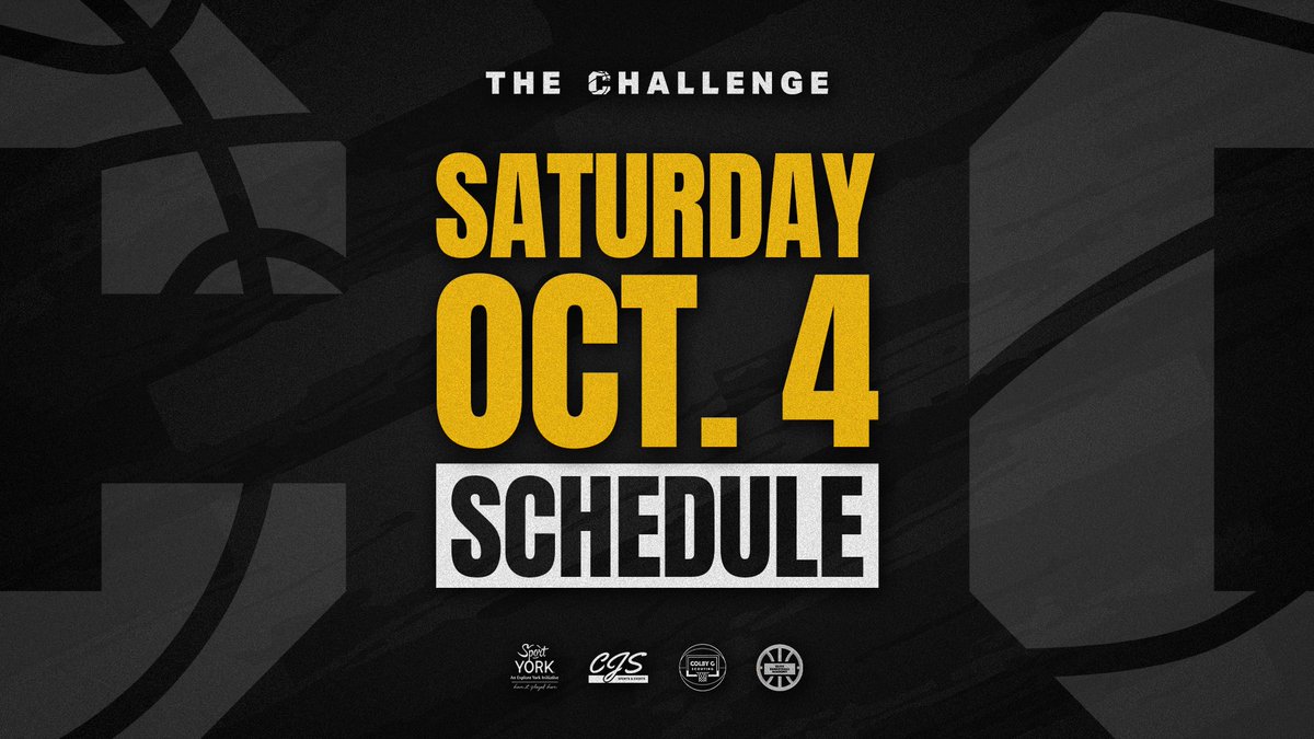 The Challenge (@thechallenge___) on Twitter photo SATURDAY: DAY 1️⃣ SCHEDULE 
October 4th, 2025 
🔗 challengehoops.com/games SATURDAY: DAY 1️⃣ SCHEDULE 
October 4th, 2025 
🔗 challengehoops.com/games