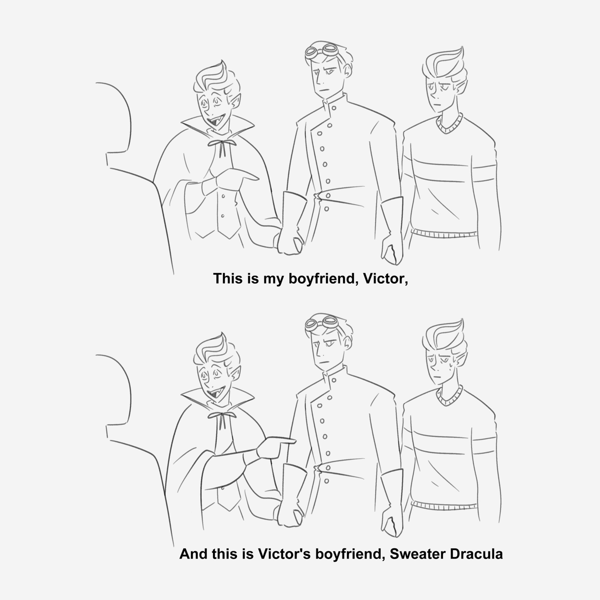 c0nwise's tweet photo. Pt 2 of silly TAZ vs Dracula drawings

This campaign is everything to me
#theadventurezone #taz #tazvsdracula #mcelroys https://t.co/DSZ7SoGBdV