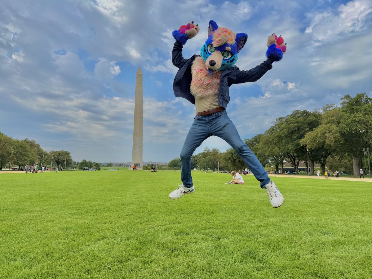 Just a dog having fun #dcfurride #furry #fursuit
