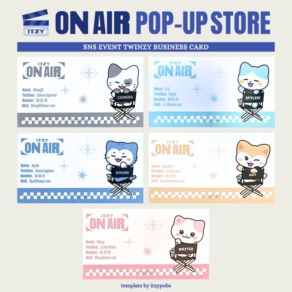 itzy イェジ Air 中国 上海 ポップアップ yetimall 3枚セット ITZY x