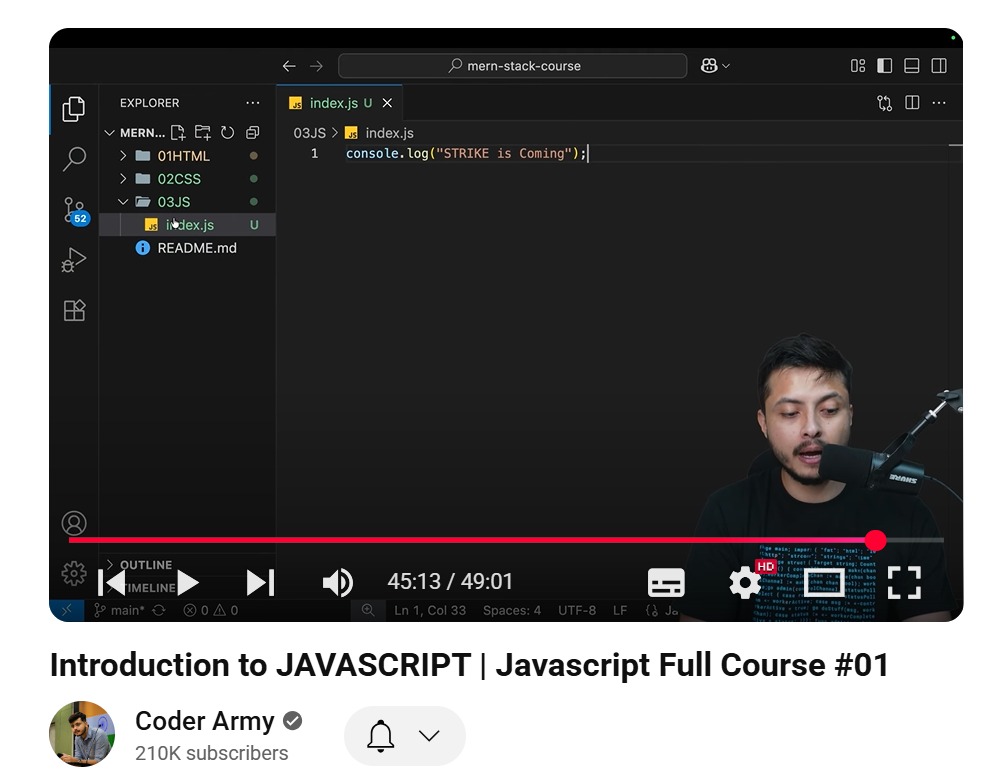 heyyHars's tweet image. 🚀 Day 16 Web Dev Update! 🌟 Stepped into a new phase with JavaScript basics today! 
Learned some mind-blowing concepts I’d never even heard of before. Excited to dive deeper into this! 💻
@rohit_negi9
#CoderArmy #DefenceChallenge #WebDevelopment #100DaysOfCode