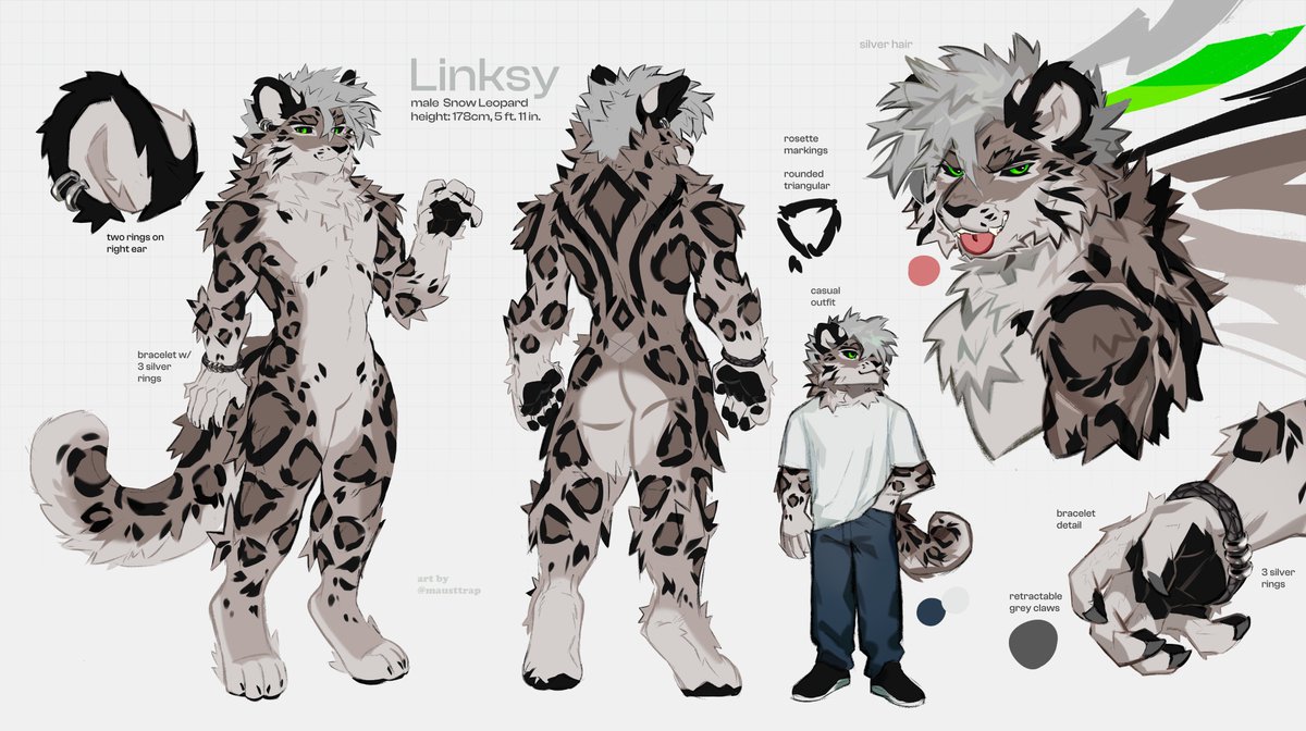 mausttrap's tweet photo. finished sheet for @Linksy_ 🩶💚🐾 https://t.co/CHRdGRJ0rB