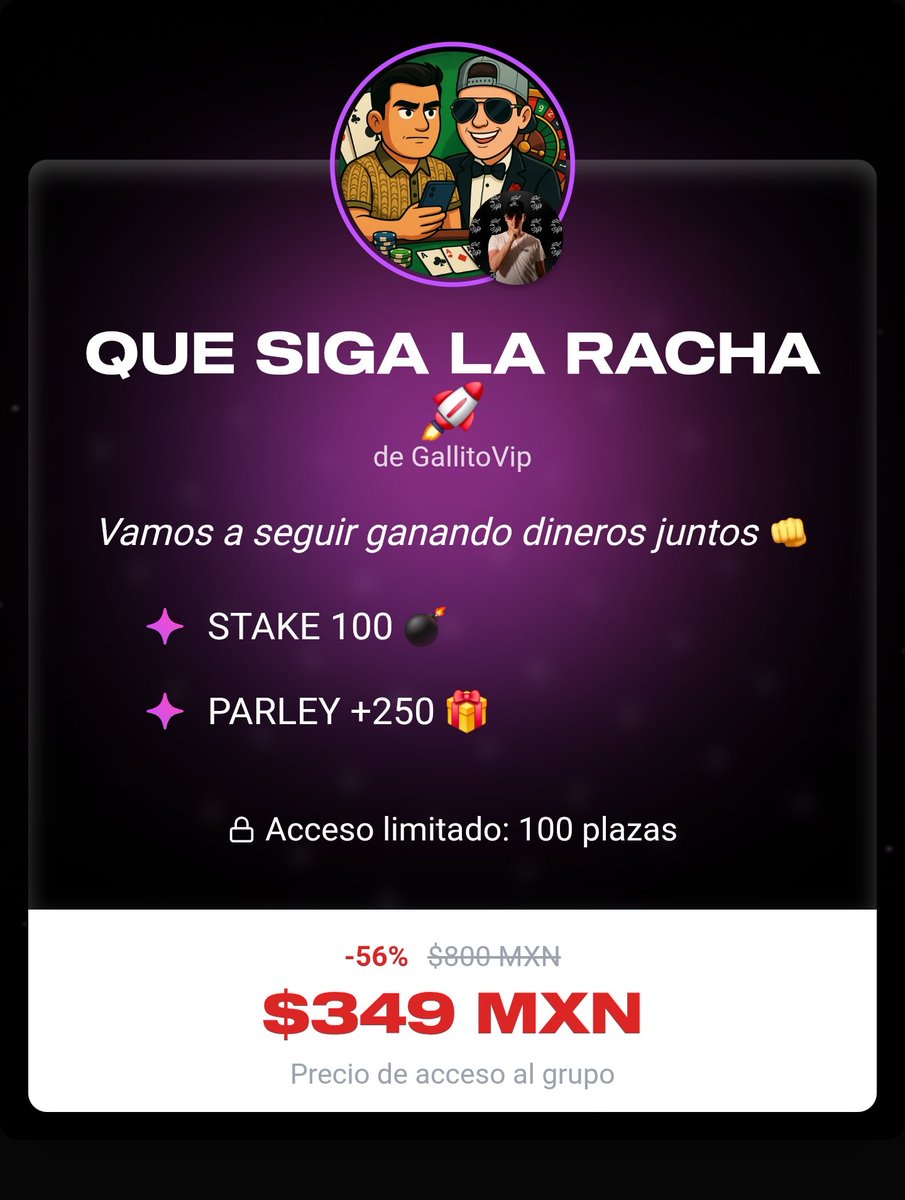 Picksmafia93's tweet photo. +30❤️ Y LES REGALO DE UNA LA NUEVA COLAB DE GALLITO VIP 🐓 X ILUMINATI 🧙‍♂️QUE SIGA LA RACHA 🚀

STAKE 100 💣
PARLAY +250 💣

SOLO DEJENME SUS LIKES Y POR ACA LES MANDARE TODO GRATIS👇🏻👇🏻👇🏻
https://t.co/xca6V5DEI5 https://t.co/WuvqNd5xTx