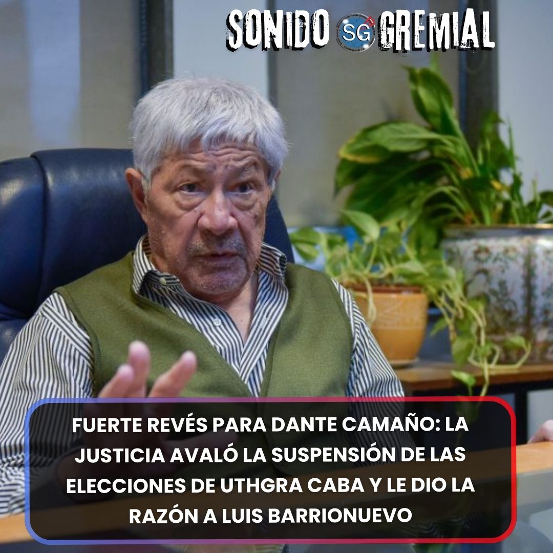 ⚠URGENTE‼

La Sala IX de la Cámara del Trabajo declaró válidas las resoluciones que frenaron los comicios en diciembre de 2021. <a href="/UTHGRAPrensaOk/">UTHGRA Central</a> celebró el fallo y apuntó directamente contra Dante Camaño
🔵🔴
sonidogremial.com.ar/fuerte-reves-p…