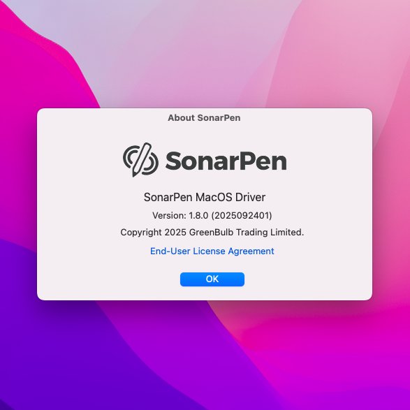 SonarPen's tweet photo. Just released, SonarPen macOS driver v1.8. It let Mac users to draw on the trackpad with pressure.
Get it free here
๐ https://t.co/6M8ROqZyh0
Works with all kinds of drawing apps, #Photoshop, #Krita, #clipstudiopaint
#mac #sonarpen #smartstylus #affordable #digitalartist https://t.co/gPKksDJs2F