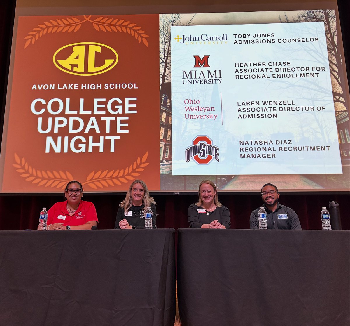 ALHSGuidance's tweet image. 🎤 College Update Night

A special thanks to our amazing College Admissions Panelists!