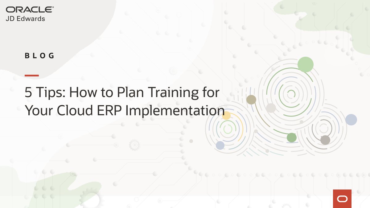 Training is a bridge between your #Oracle #Cloud #ERP adoption and success. Done right, it accelerates change, builds confidence, and ensures your investment pays off. Here are five tips for getting it right: bit.ly/48nZiX7