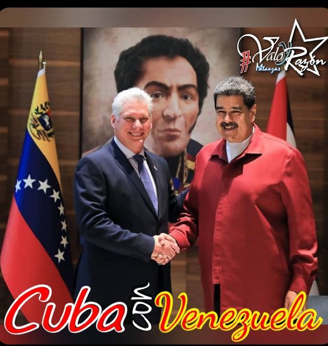 <a href="/WalterNoris/">Walter Simon Noris</a> <a href="/Agramontinof/">El Agramontino</a> <a href="/NicolasMaduro/">Nicolás Maduro</a> <a href="/DiazCanelB/">Miguel Díaz-Canel Bermúdez</a> <a href="/DrRobertoMOjeda/">Dr. Roberto Morales Ojeda</a> <a href="/PartidoPCC/">Partido Comunista de Cuba</a> <a href="/InesMChapman/">Inés María Chapman Waugh</a> <a href="/CubaMINREX/">Cancillería de Cuba</a> <a href="/KatiBaez22/">Katy 🇨🇺</a> <a href="/YaimyrB/">Yaimyr Victoria Basulto</a> <a href="/AdelanteCuba/">Periódico Adelante</a> <a href="/GobCamaguey/">Gobierno de Camagüey</a> Con #HonorHolguinero
No a la ingerencia imperialista
No a la guerra 
América latina y el caribe es zona de paz. #CubaConVenezuela