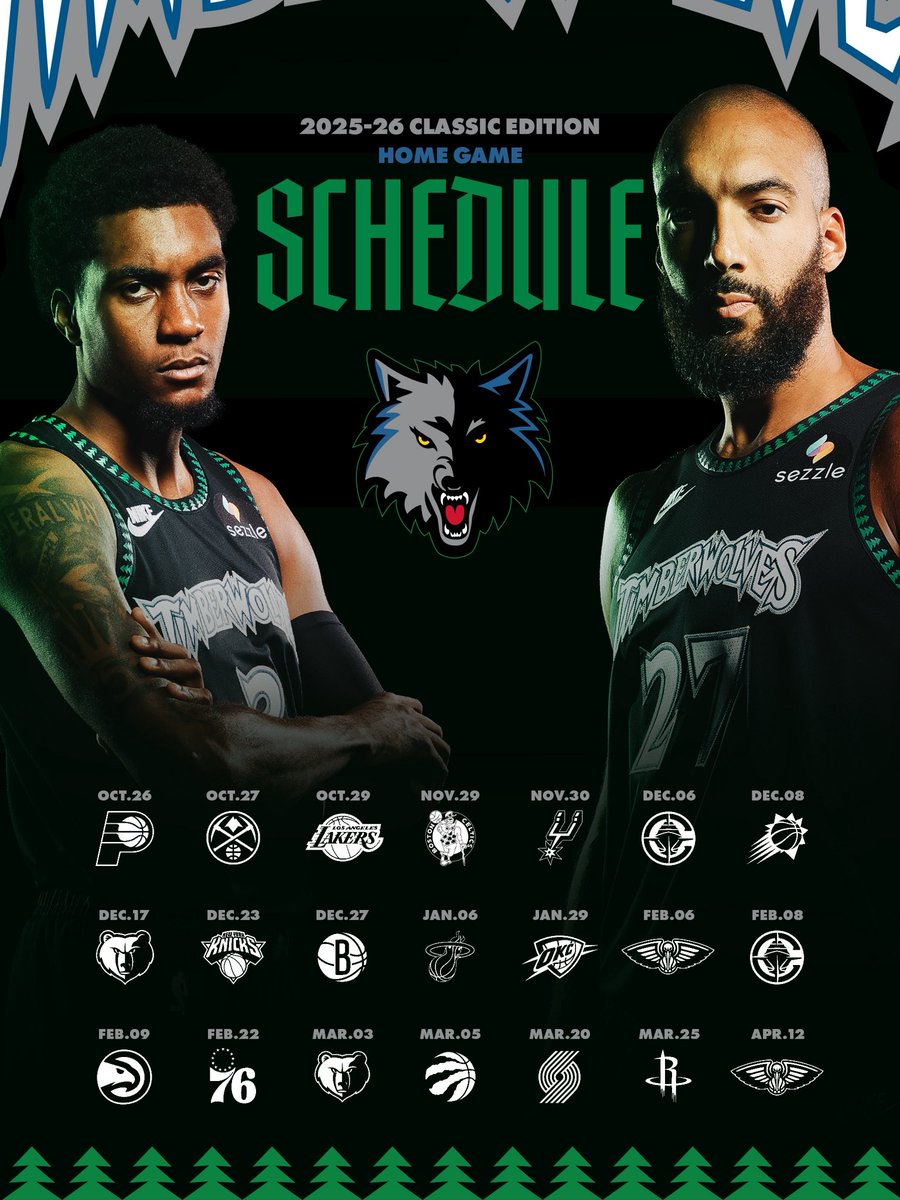 Timberwolves's tweet image. mark your calendars 🗓️