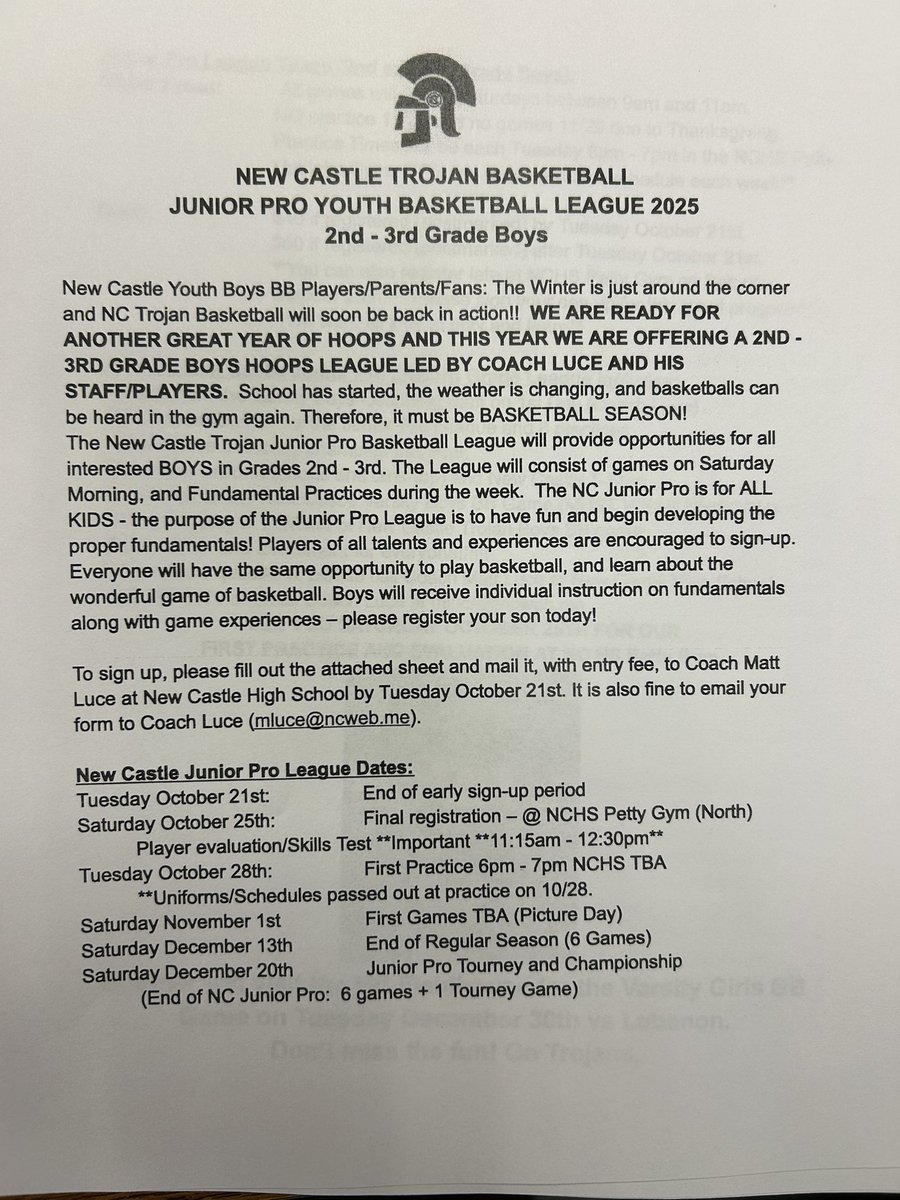 New Castle Trojans Basketball tweet media