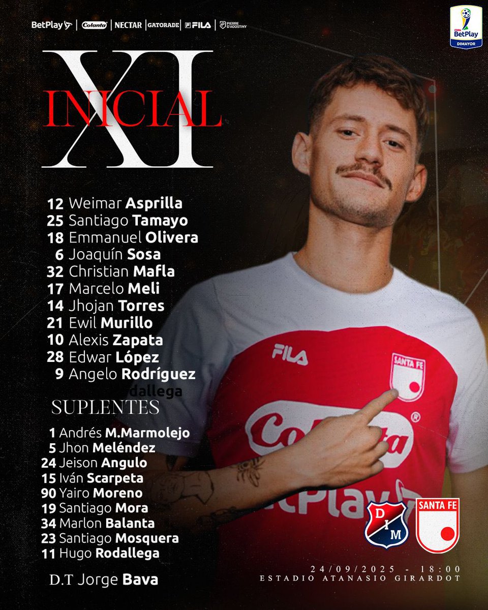 Titular del León para enfrentar al Medellín por #CopaBetplay