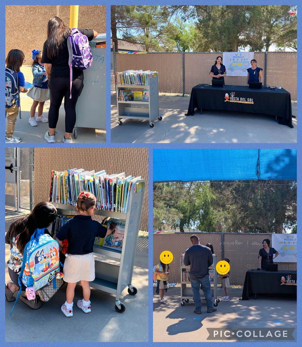 Our first Mobile Library was a hit! Parents stopped by and checked out a total of 45 books to enjoy with their children during the upcoming break. 🦅📖 #SISD_Reads #AnAcademyLikeNoOther 
<a href="/VistaDelSol_ESA/">Jennifer Ellis-Martinez</a>