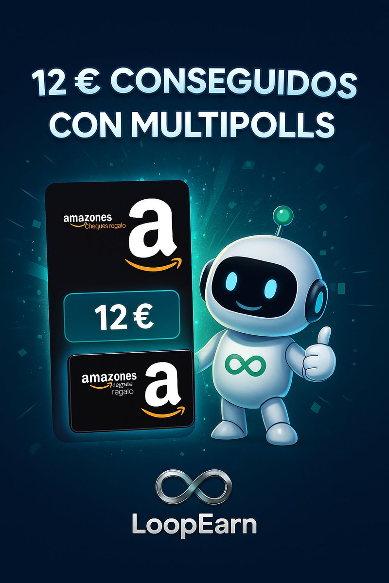 loop_earn's tweet image. ✅ 12 € conseguidos con Multipolls en solo 15 días

👉 Encuestas fáciles de responder
📱 App móvil para más flexibilidad
🎁 Canjeado por cheque Amazon
Plataforma rápida, sencilla y que paga.

🚀 #LoopEarn And it’s just the beginning

👉 Entra y gana: taplink.cc/loop_earn 🚀