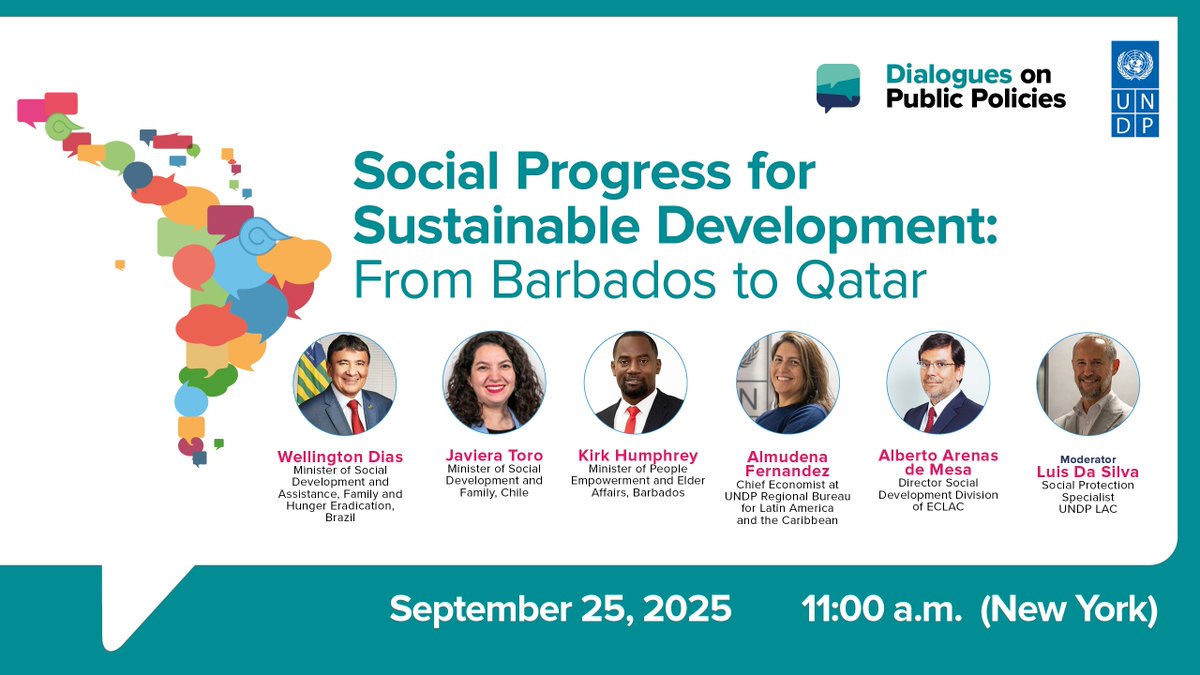 In times of uncertainty — from climate risks to social unrest and digital disruptions — regional cooperation is essential. What joint mechanisms can help strengthen resilience across Latin America and the Caribbean? Join us in #UNDPDialogos tomorrow at: go.undp.org/wDM