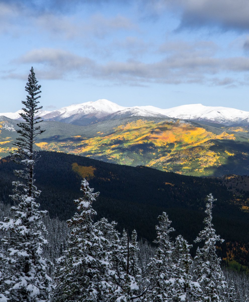 JJProwe's tweet photo. Central Colorado Color Update: 
Above 10,500’: Peak / Near Peak
9,500’ to 10,500’: High / Near Peak
8,500’ to 9,500’: Mod / High
> 7,500’: Mod https://t.co/3SsiJ6jvOi
