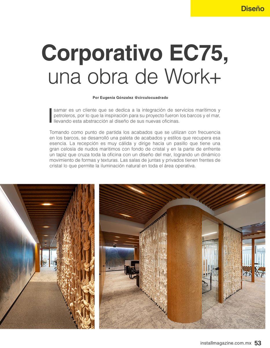 workplus_MX's tweet image. Agradecemos a @Installmx por la publicación de este articulo sobre nuestro proyecto Corporativo EC75