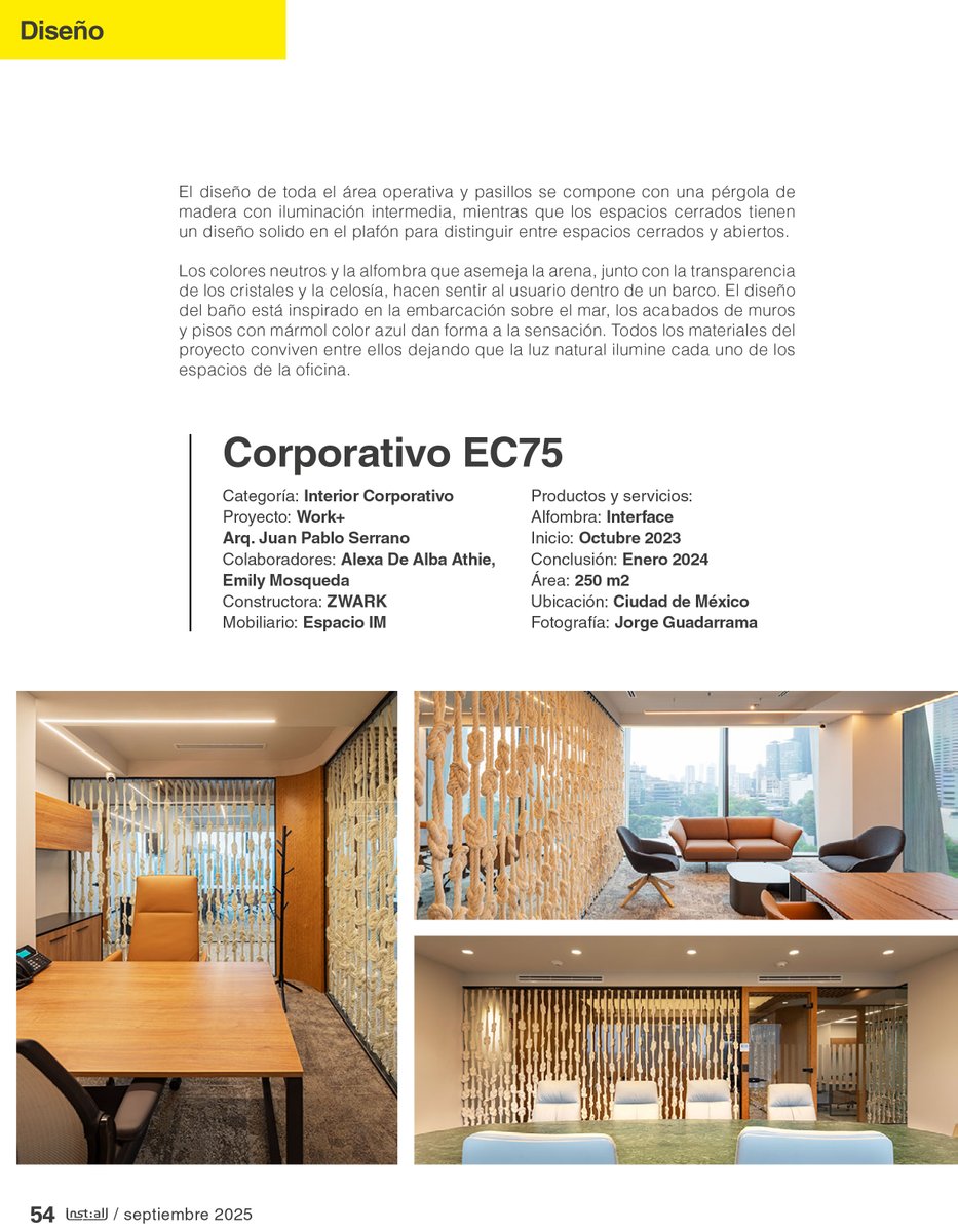 workplus_MX's tweet image. Agradecemos a @Installmx por la publicación de este articulo sobre nuestro proyecto Corporativo EC75
