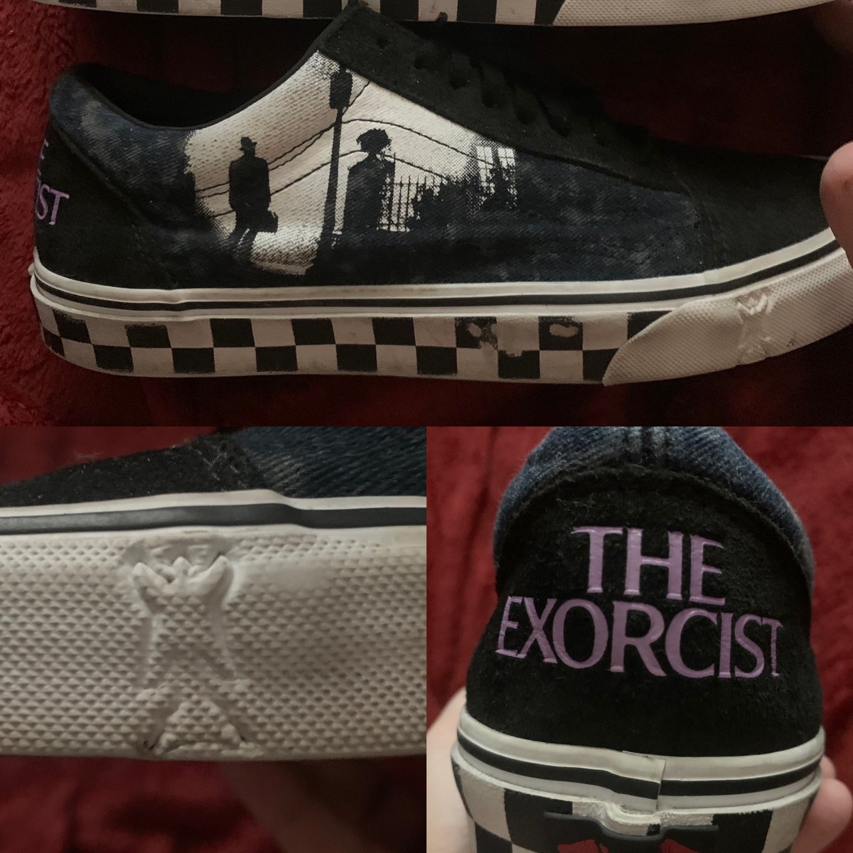 First night of <a href="/BeyondFest/">Beyond Fest</a> for me. Seeing BOORMAN AND THE DEVIL/EXORCIST II: THE HERETIC on 35mm.

Wearing the only shoes I deem fit for the occasion: