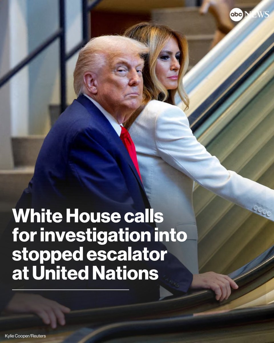 After President Trump complained about having to deal with a stopped escalator during his visit to the United Nations, White House officials are demanding an investigation. abcnews.link/blhXhld