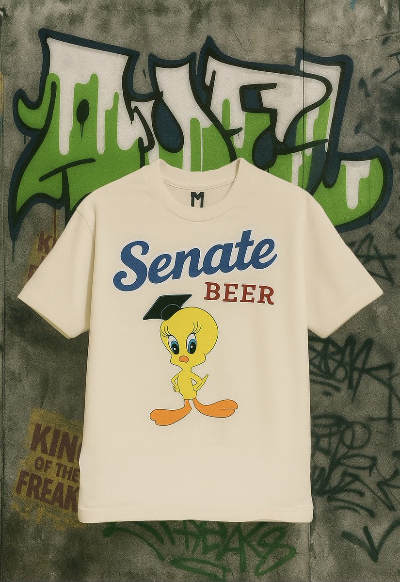 🔥 NEW DROP FROM AMERICANAMIR 🔥
Say hello to your new favorite tee – where bold design meets premium quality.

🎓 Tweety in Graduation Mode
🍺 Senate BEER edition
🎲 Street-certified visuals

🛒 Grab yours now at:
👉 stickermule.com/americanamir

#Streetwear #AmericanAmir #Tweety