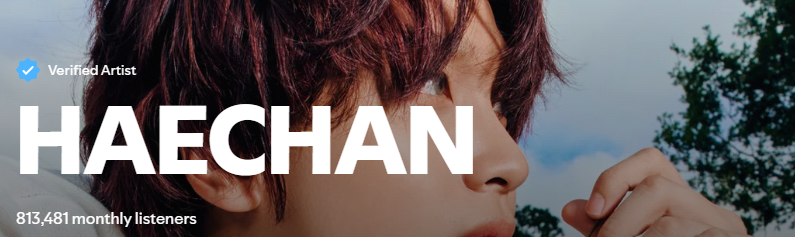 _Kpop_Stats_'s tweet photo. #HAECHAN reaches a new peak of Monthly Listeners on Spotify 813,481 (+18,344) https://t.co/aoXJ2nAR75